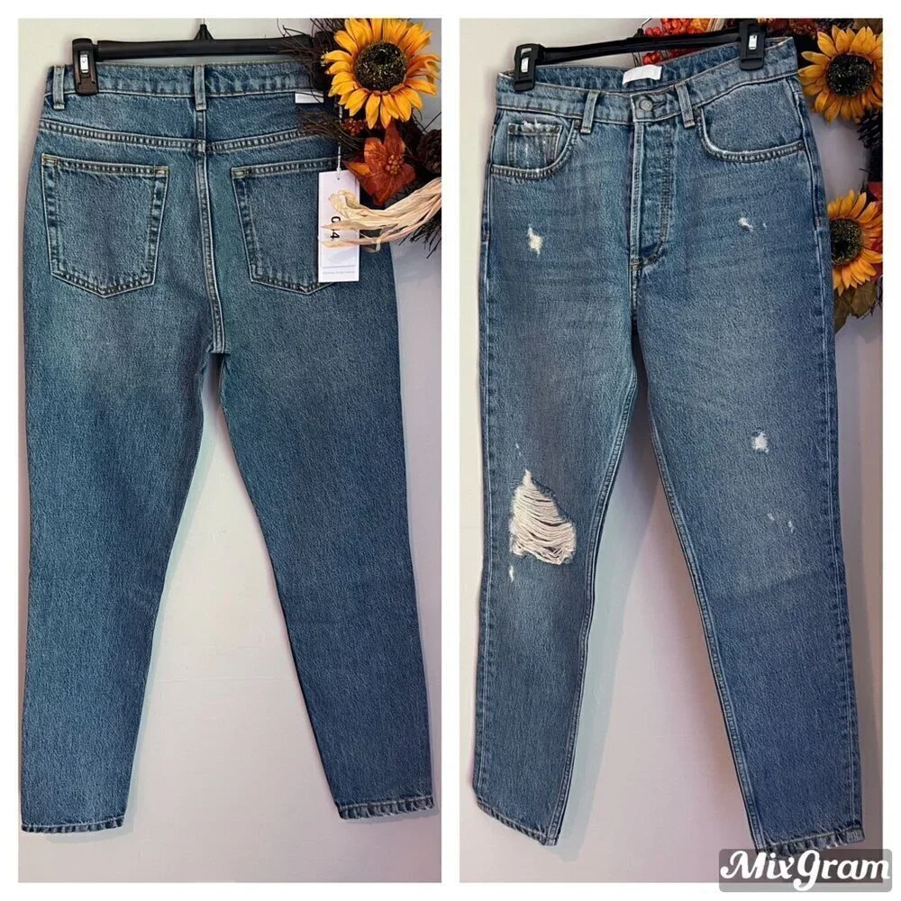 Boyish Womens Sz 27 The Billy High Rise Skinny Denim Jeans in GREAT DICTATOR